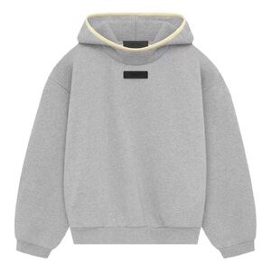 Essentials Fear of God Gray Hoodie with Golden Yellow Lining